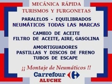 Montaje de Neum&aacute;ticos Carrefour ALUCHE